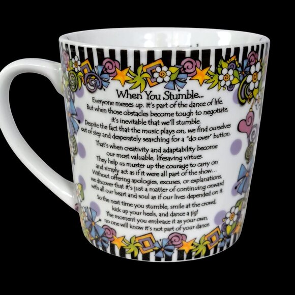 Suzy Toronto "When You Stumble Make It Part of the Dance" Coffee Tea Mug - Picture 4 of 15
